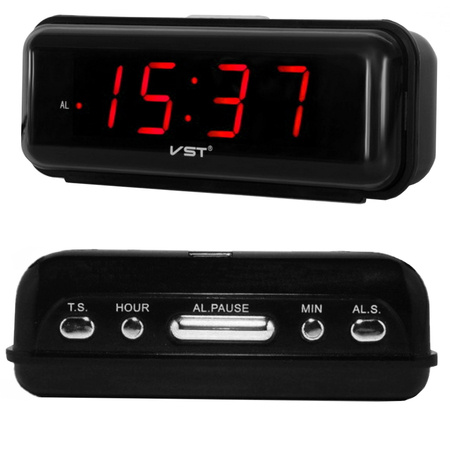 Despertador electronico red led alarma 24h