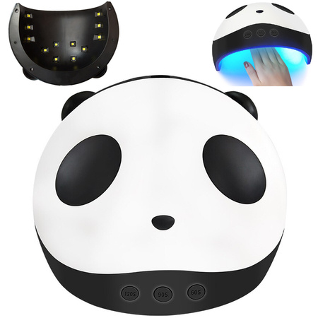 Lampara uñas 15 led uv hibridos geles panda 36w