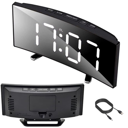 Reloj digital alarma electrónica led termómetro