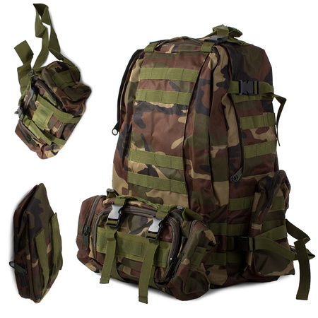 Supervivencia táctica mochila militar 48,5l