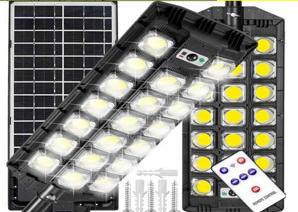     LÁMPARA SOLAR DE CALLE CONTROL REMOTO 20 LED (16)