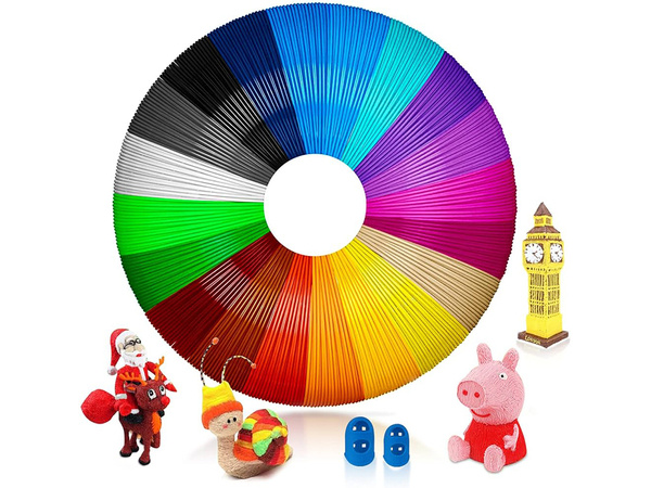 3d pla filament 20 x 20 m 400 metros packs de colores kit