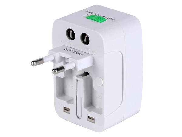 Adaptador enchufe universal mundo