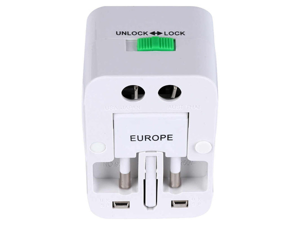 Adaptador enchufe universal mundo