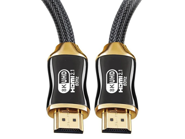 Cable de vídeo hdmi 2.1 ultra alta velocidad 8k 60hz 4k 120hz hq oro 1.5m