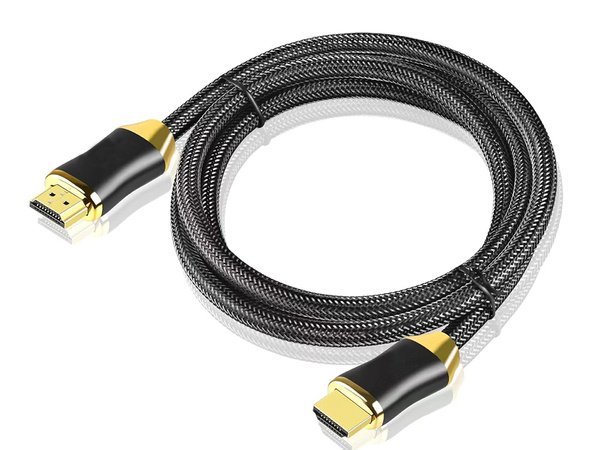 Cable de vídeo hdmi 2.1 ultra alta velocidad 8k 60hz 4k 120hz hq oro 1.5m