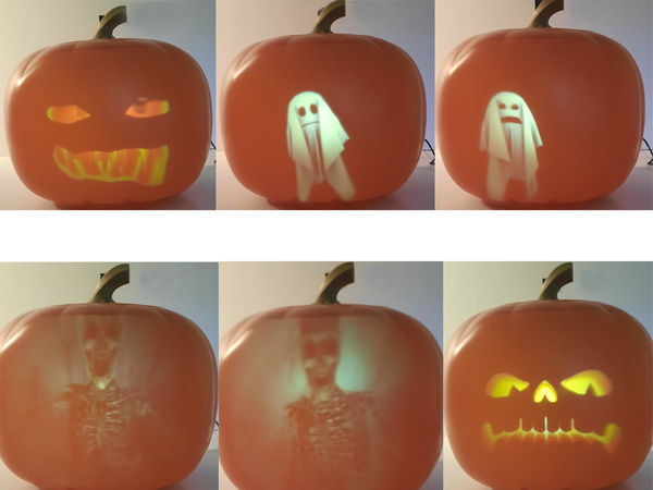 Calabaza animación proyector halloween luz de la noche