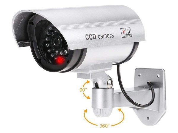 Camara falsa ir led exterior noche camara dia