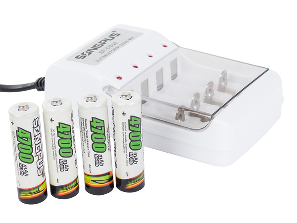 Cargador de pilas recargables aa aaa battery pack