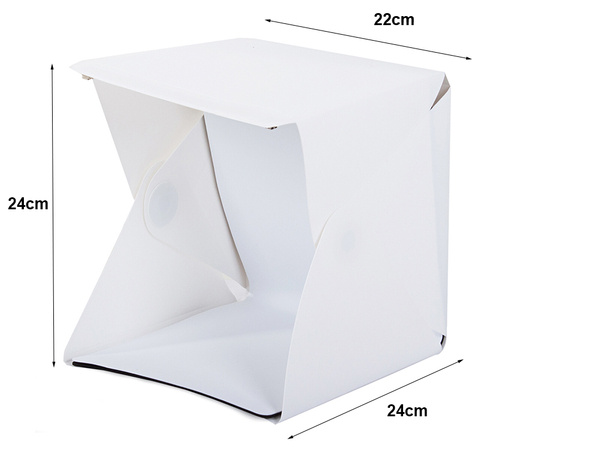 Carpa de estudio sin sombras para fotografia de producto 20led