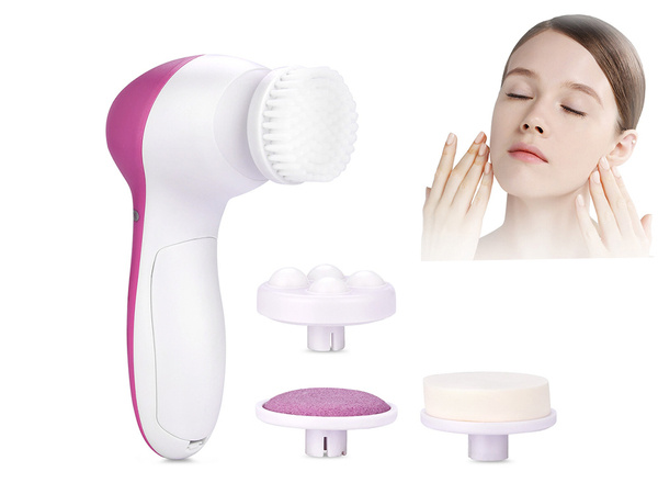 Cepillo de limpieza facial masajeador eléctrico 4en1