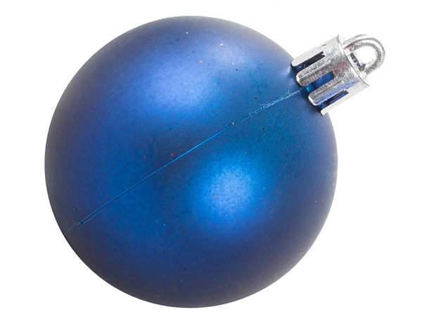 Christmas tree baubles holiday blue glitter star 8 / 6 / 5