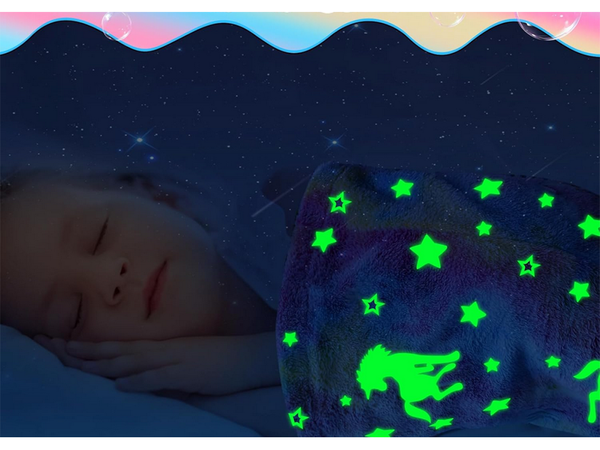 Cola de sirena manta saco de dormir cálido luminoso para las niñas caballo suave