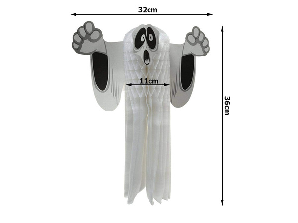 Colgante de papel fantasma halloween fantasma 3d decoración de papel doblado