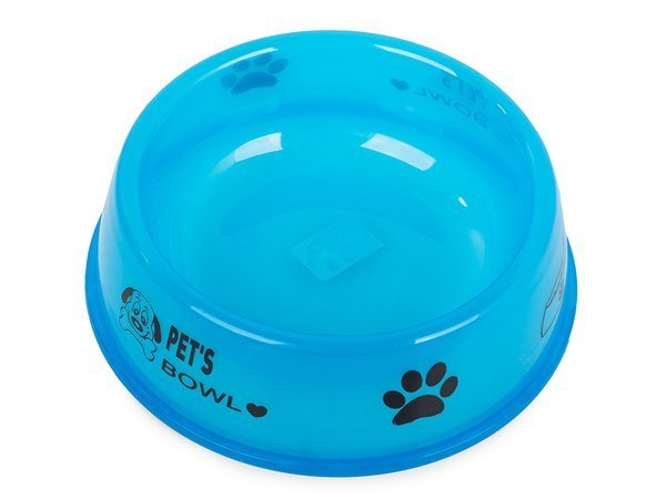 Cuenco de plástico para perro gato bebedero 0,6l