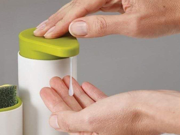 Dispensador de cocina organizador jabón líquido esponja