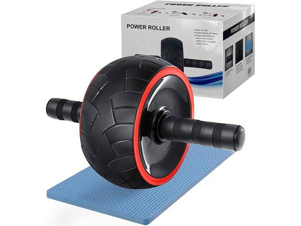 Entrenamiento muscular rueda de rodillos + alfombrilla