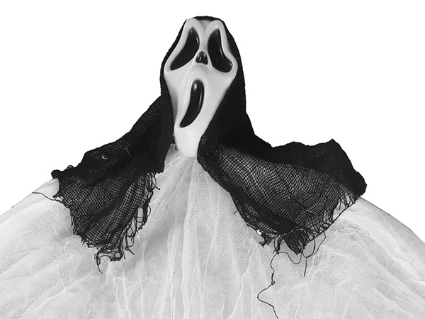 Halloween decoración colgante decoración fantasma máscara grito esqueleto fantasma 90 cm