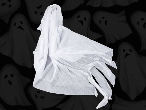 Halloween decoración colgante fantasma blanco grito esqueleto fantasma 65cm