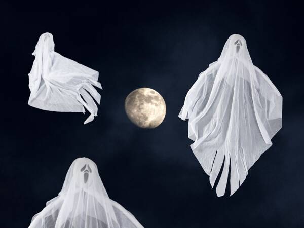 Halloween decoración colgante fantasma blanco grito esqueleto fantasma 65cm