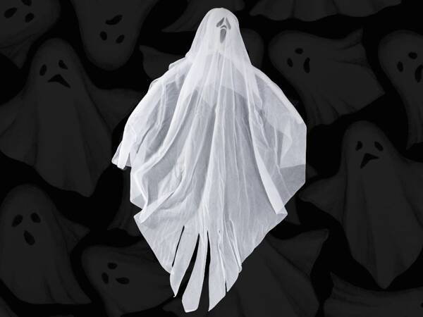 Halloween decoración colgante fantasma blanco grito esqueleto fantasma 65cm