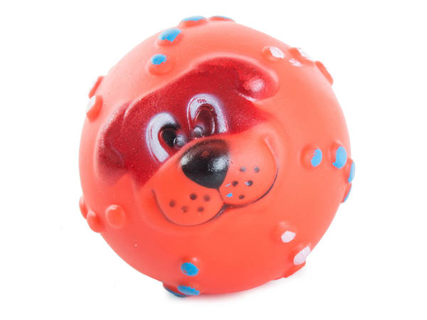 Juguete para perro squeaky chew ball color caucho