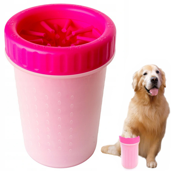 Limpiador patas perro gato vaso silicona grande l