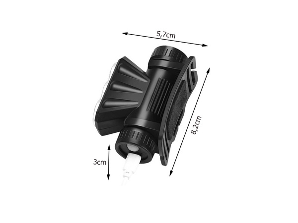 Linterna frontal linterna frontal recargable 3x led