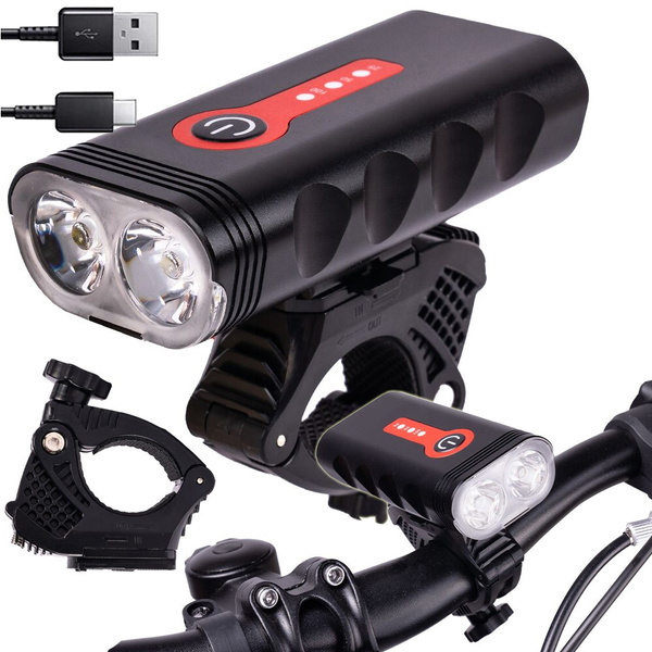 Linterna led para bicicleta linterna usb para bicicleta