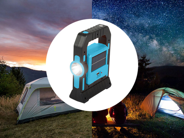 Linterna led turista lámpara solar camping batería recargable lámpara camping