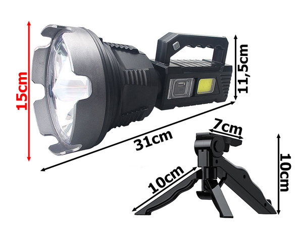 Linterna reflector tripode cree led xhp90 cob