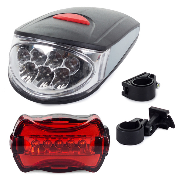 Luces led bicicleta delantera trasera 7+5 led