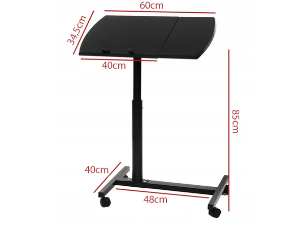 Mesa para portátil con ruedas escritorio ajustable