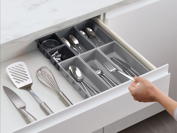 Organizador de cocina para cajón contenedor de cubiertos