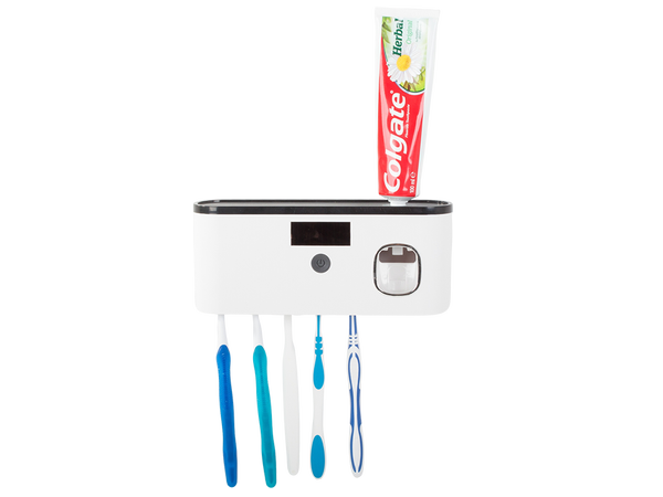 Percha esterilizador uv para cepillos de dientes dispensador