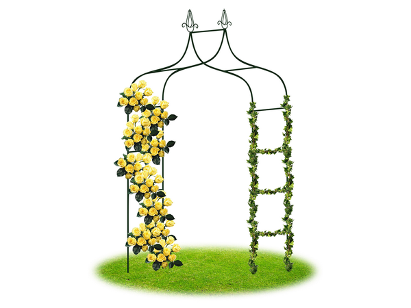 Pérgola de jardín soporte de flores para plantas trepadoras arco para rosas metal decorativo