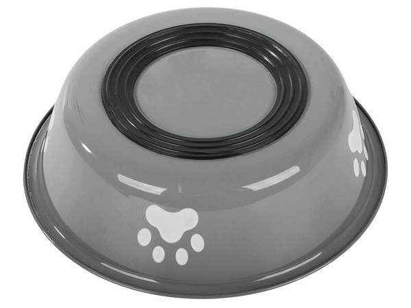 Perro gato comida agua metal anti-slip pot large 700ml