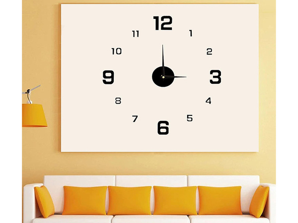 Reloj de pared 3d pegatina reloj de pared xxl grande 130 cm pegatina tranquilo