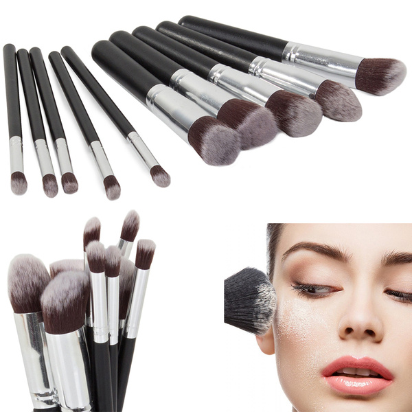 Set de brochas de maquillaje profesional 10 piezas