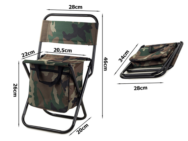 Silla plegable de pesca bolsa de senderismo moro