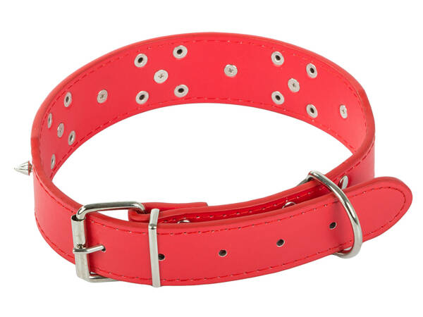 Tachonado collar de perro de cuero ecológico ajustable xl