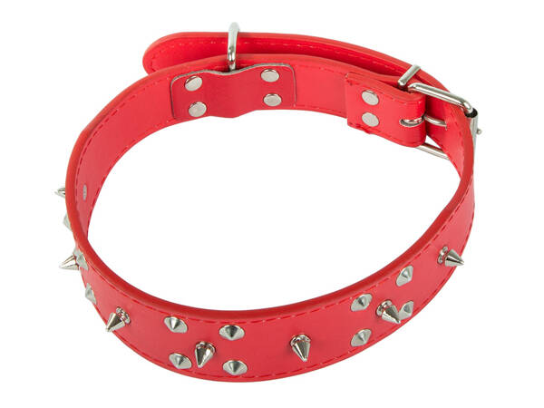 Tachonado collar de perro de cuero ecológico ajustable xl