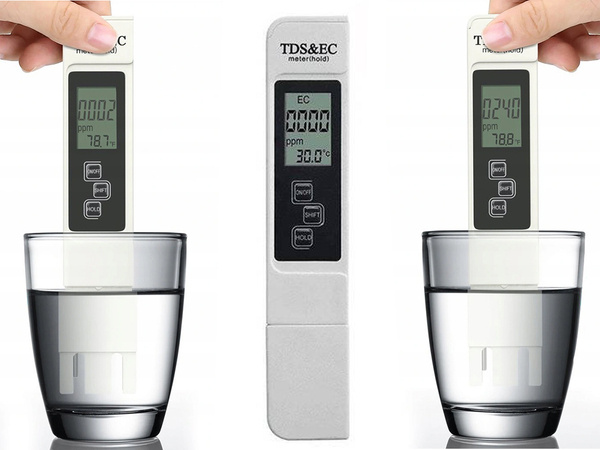 Tds ec osmosis temp dureza agua tester