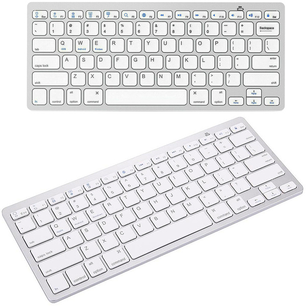 Teclado bluetooth inalámbrico para pc ipad mac pequeño delgado de bajo perfil