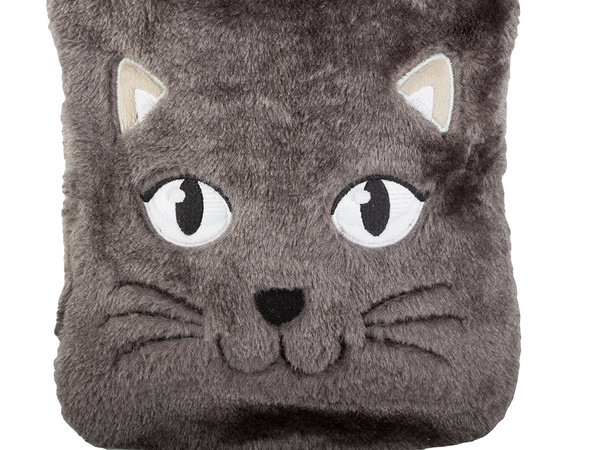 Termofor de goma en una funda calentador de agua gatito de peluche para niños