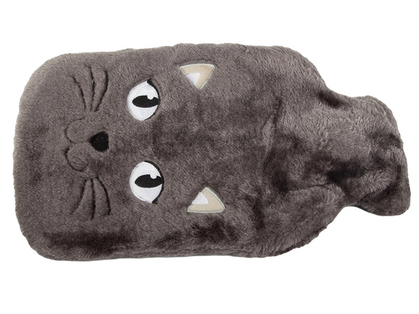 Termofor de goma en una funda calentador de agua gatito de peluche para niños