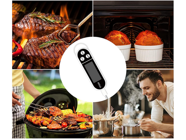 Termómetro de cocina con sonda para barbacoa carne agua