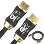 Cable de vídeo hdmi 2.1 ultra alta velocidad 8k 60hz 4k 120hz hq oro 1.5m