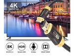 Cable de vídeo hdmi 2.1 ultra alta velocidad 8k 60hz 4k 120hz hq oro 1.5m