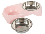 Caja para perros metal dual 350ml x 2